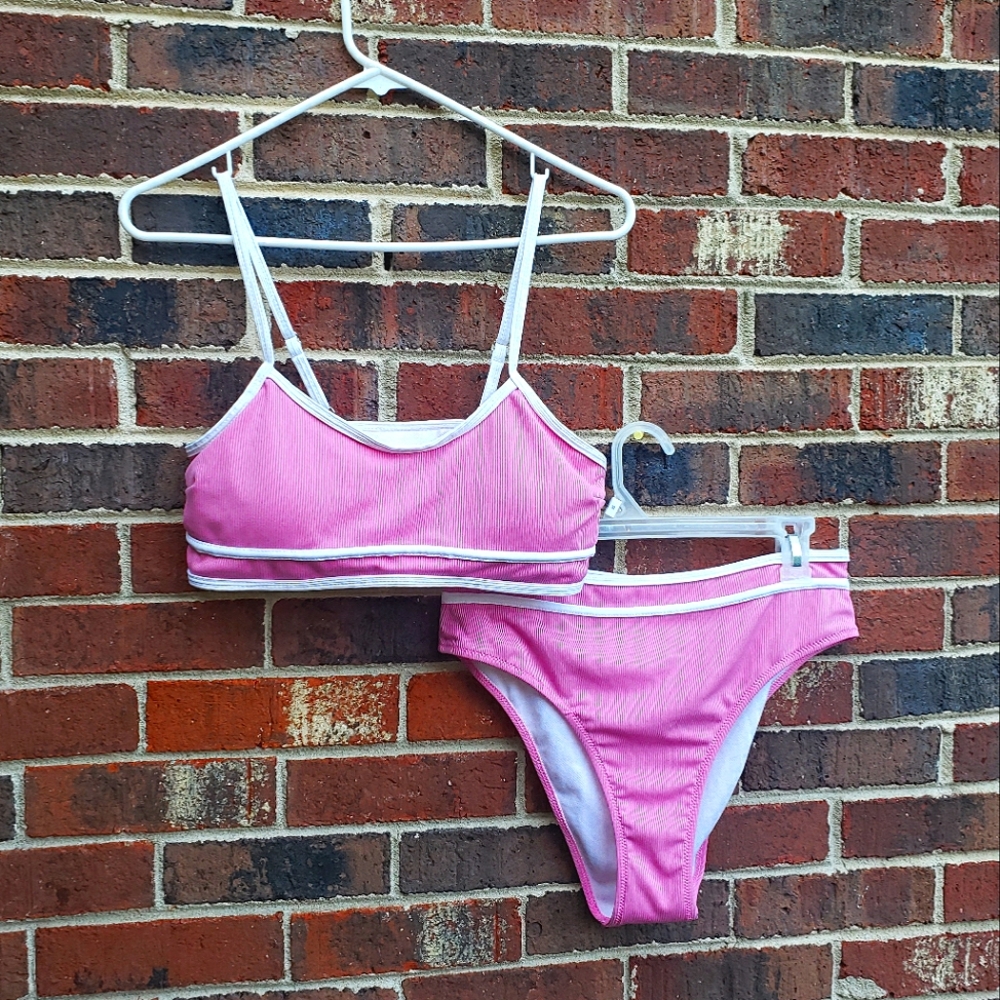 Pink SHEIN Bikini Set